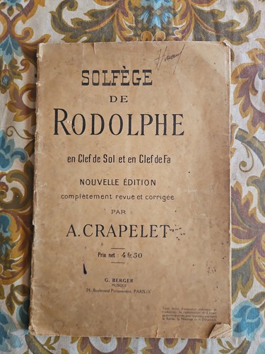 Solfège rodolphe en - solfège, clef