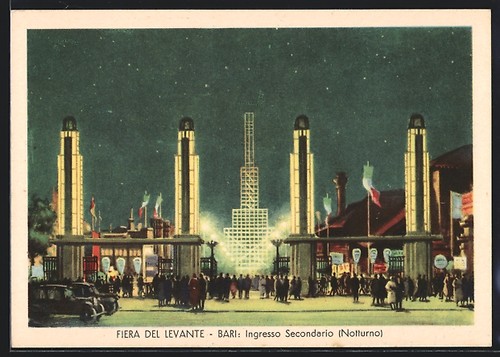 Cartolina bari fiera - cartolina,