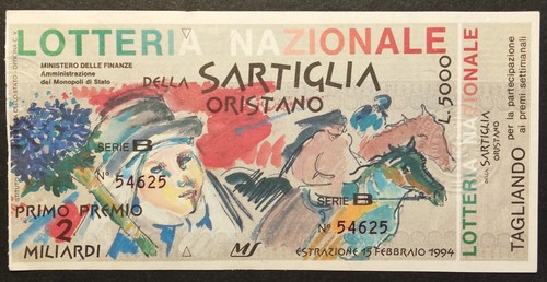 Biglietto lotteria nazionale - biglietto,