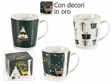 TAZZA MUG STAMPE VERDE BIANCA