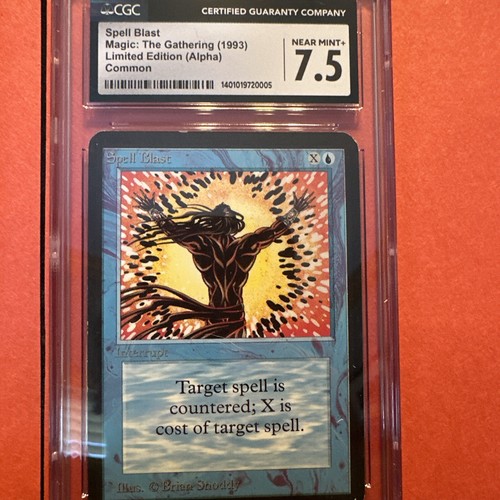 Mtg alpha spell blast cgc - mtg:,
