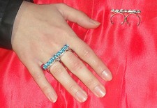 anello doppio dito strass ss29