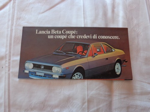 Lancia beta coupe - coupe', depliant