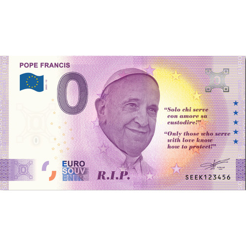 Zero euro souvenir - 0,