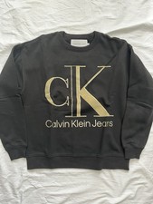 Calvin Klein Jeans Felpa girocollo fleece con logo 3D - Nero - Unisex misura S