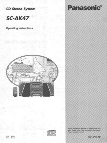 Panasonic ak47 stereo - panasonic, cd