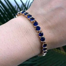 12Ct S Link Round Lab Created