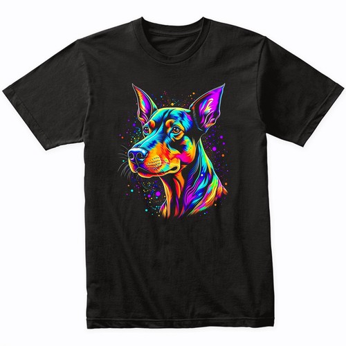 Shirt doberman pinscher arte - doberman,
