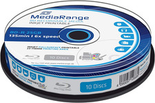 10 BD-R Blu Ray Vergini  25GB