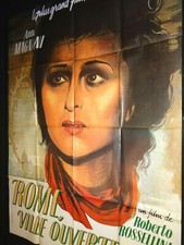 ROME VILLE OUVERTE Roma città aperta Roberto Rossellini  Magnani affiche cinema