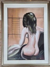 Nudo femminile - Romano Mussolini - Anni 70-80 - olio su tela 50x70