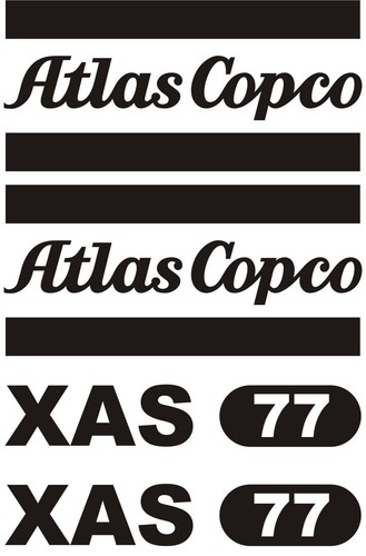 Kit decalcomanie atlas copco - atlas,