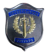 Placca Investigatore Privato