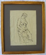 Orfeo TAMBURI (Jesi 1901 – Parigi 1994) Nudo seduto China su carta cm 27x21