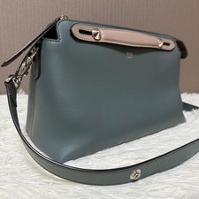 Borsa a tracolla Fendi Roma in pelle By The Way Mini 2 vie 26,5 cm verde Made in Italy