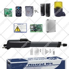 Kit GENIUS FAAC MISTRAL 300 400 1 - 2 Ante 230V Automazione Cancello a Battente