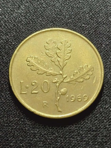 Moneta lire italia 1969 - 20,