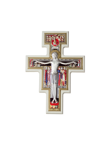 Crocifisso legno con placca - crocifisso,