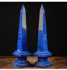 Obelisco Marmo Blu Decorativo