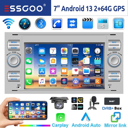 Autoradio dab 64g android 14 - dab+,