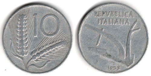 Italia lire 1953 - italia,
