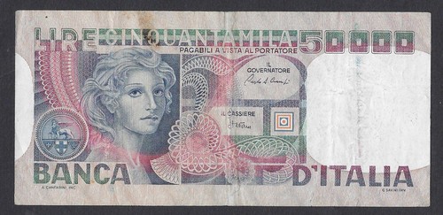Italia banconota 50000 - italia,