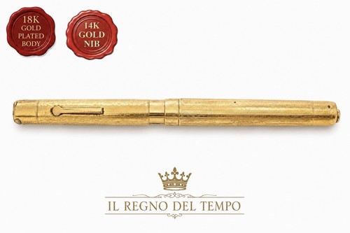 Penna stilografica placcata - penna,