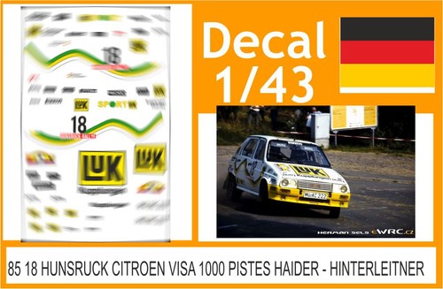 Decal 43 rally - 18, 1/43