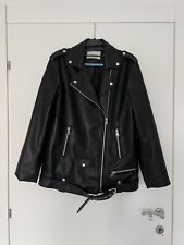 Giacca Giubbotto Chiodo Pelle Biker Stradivarius oversize