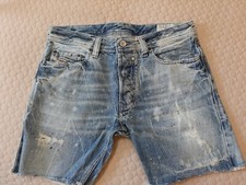 JEANS CORTI PANTOLONCINI DIESEL SAFADO  STRAPPATI ITALY UOMO