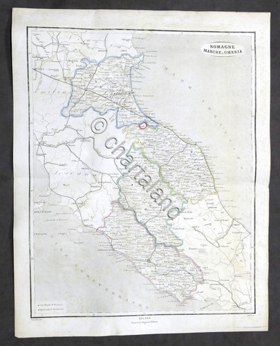 Carta geografica romagne - carta,