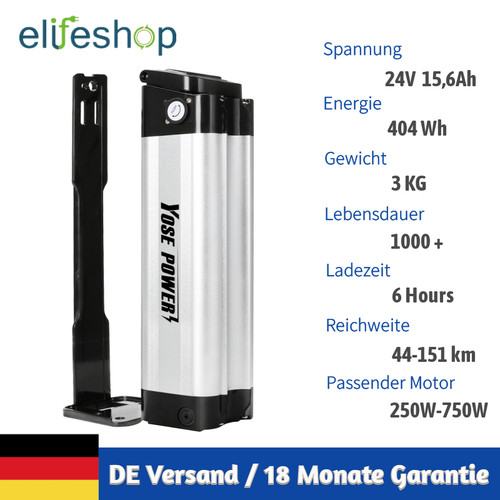 Batteria bike 24v 6ah - e-bike, 15,6ah