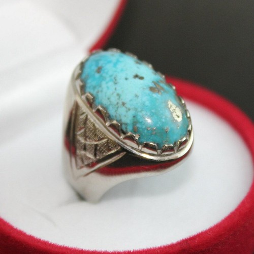 Anello uomo turchese naturale