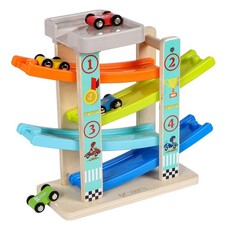 TOWO Pista per Auto in Legno