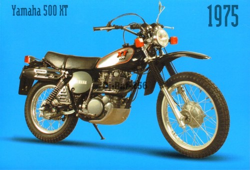 Carte postale moto yamaha xt - yamaha,