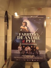FABRIZIO DE ANDRE' & PFM-Il concerto ritrovato,cartolina originale del film 