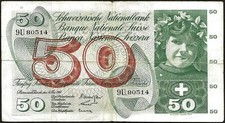 Svizzera - Banconota Di 50