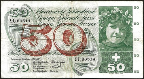 Svizzera banconota di - svizzera,