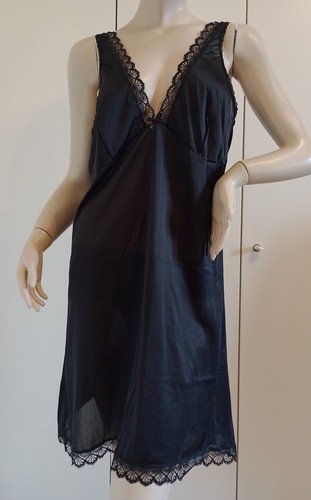 Sottoveste nylon nero - sottoveste,