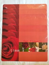 SET 6 TOVAGLIE AMERICANE DA TAVOLA CUCINA  SOTTOPENTOLA GIADINO ROSSO ROSE