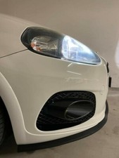ABARTH GRANDE PUNTO SOTTOPARAURTI SPLITTER ORIGINALE SAMURAI NERO OPACO IN GOMMA
