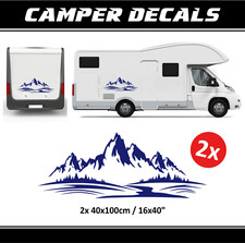 Adesivo camper montagne