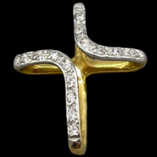 Croce in oro giallo 18kt