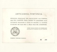Papa Paolo VI Montini Udienza