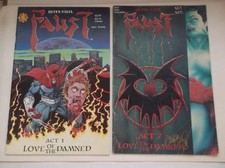 NORTH STAR/REBEL STUDIOS: FAUST #1 & 7, FIRMATO DA TIM VIGIL, 1989, OTTIME CONDIZIONI - OTTIME CONDIZIONI!!!