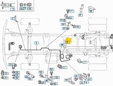 MERCEDES TRUCK LKW ATEGO 970 TUBO FRENO LINEA COMPRESSORE ARIA OEM A9704200133
