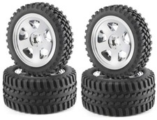 Set ruote Carson Tamiya Fighter All Terrain cromate 2WD - 500900028