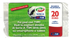 RICARICA TIM 20 euro usata- FAI GOAL CON SERIE A TIM-involucro orig. trasparente