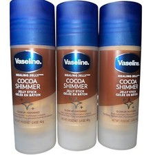 3x Vaselina Cacao Shimmer Jelly Stick Luminizzatore Corpo Luminante 1,4 oz