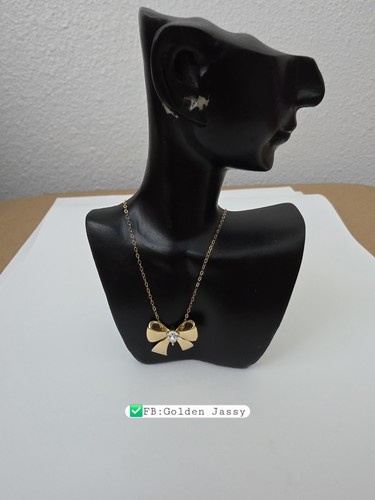 Collana con nastro vero - con,